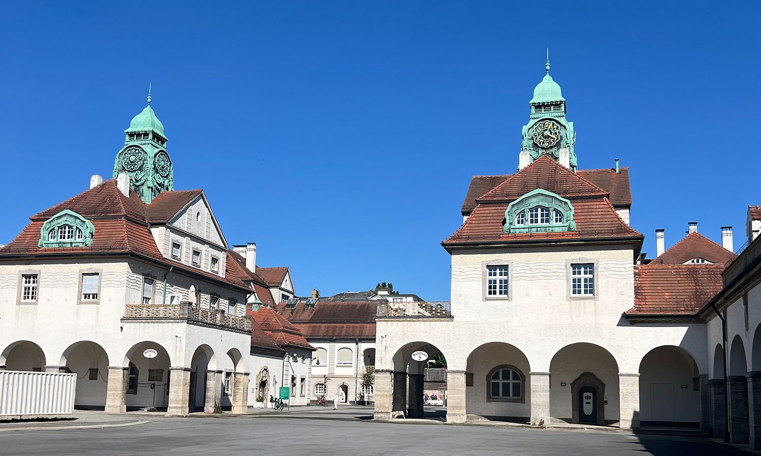 Blick auf den Sprudelhof Bad Nauheim